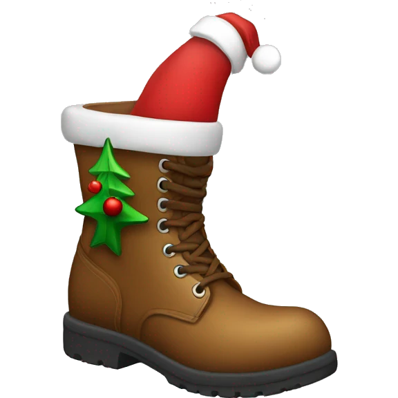 Christmas boots  emoji