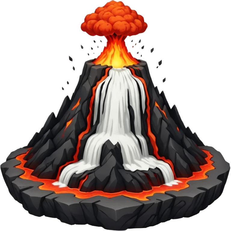 volcano flying island emoji