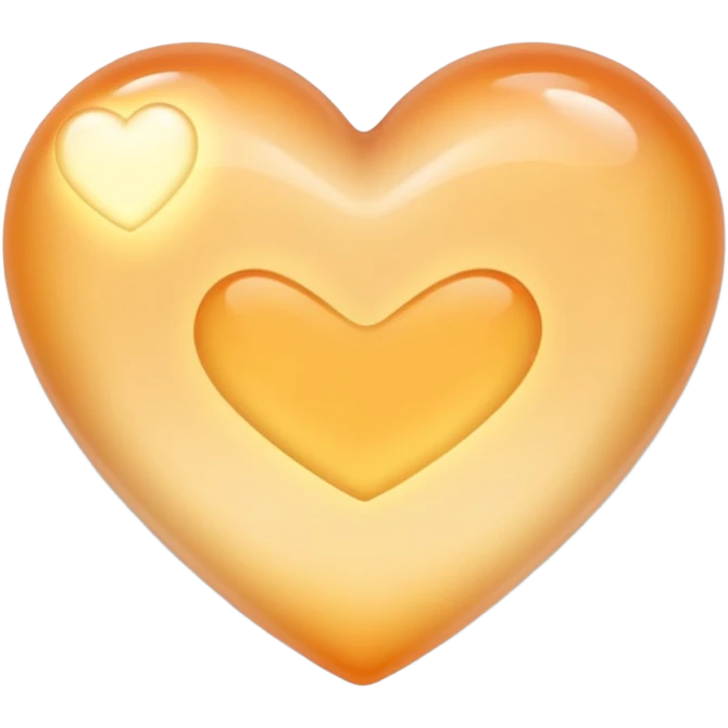white heart with a soft glow emoji