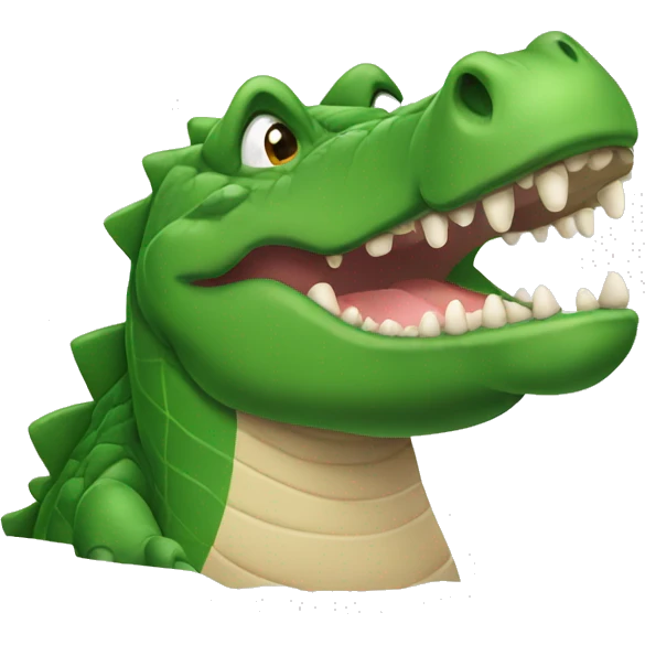 Buff crocodile emoji