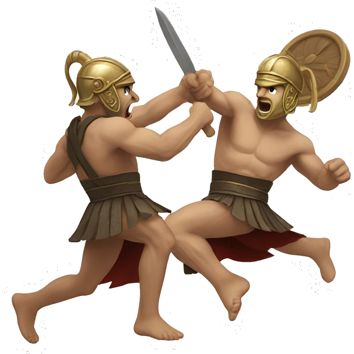 greek creature fight emoji