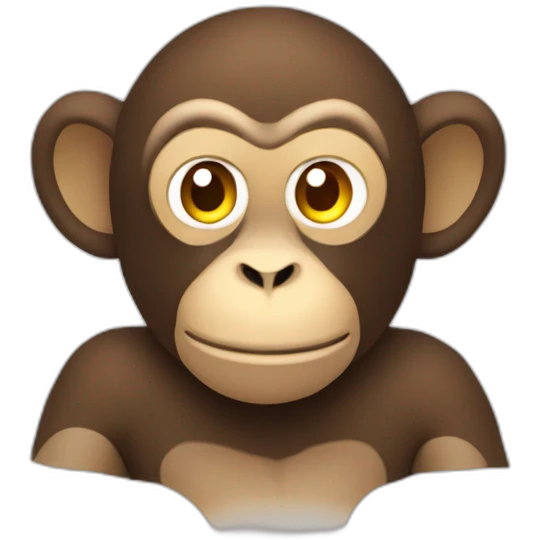 A monkey from bloons tower defense upside down emoji
