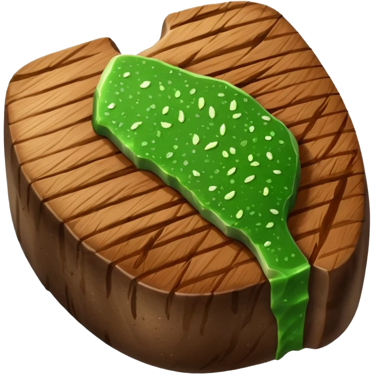 Green steak emoji