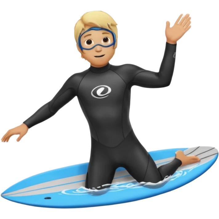 a blonde guy doing wingfoil emoji
