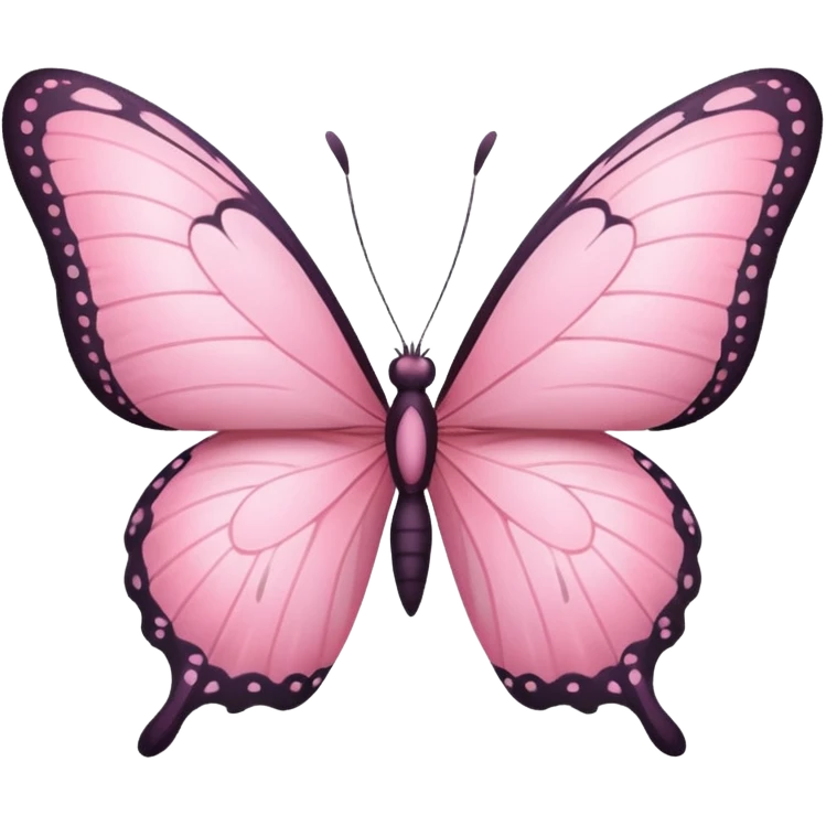 Pink butterfly emoji