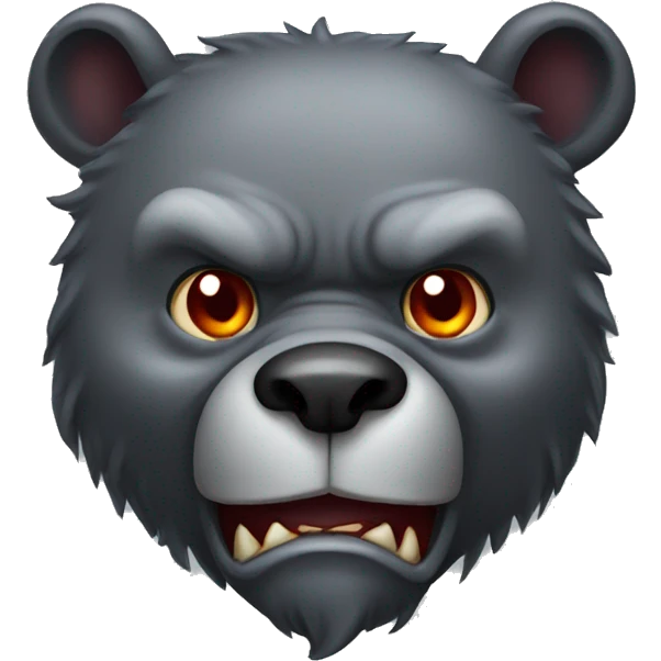 realistic-grey-bear-devil  emoji