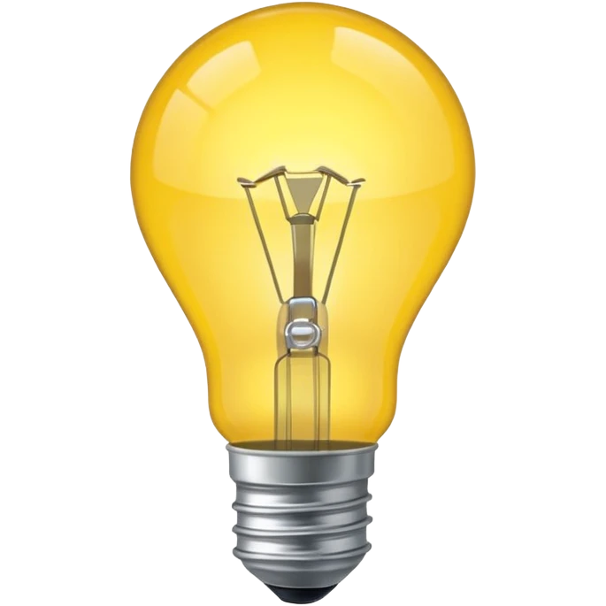 лампочка желтая emoji