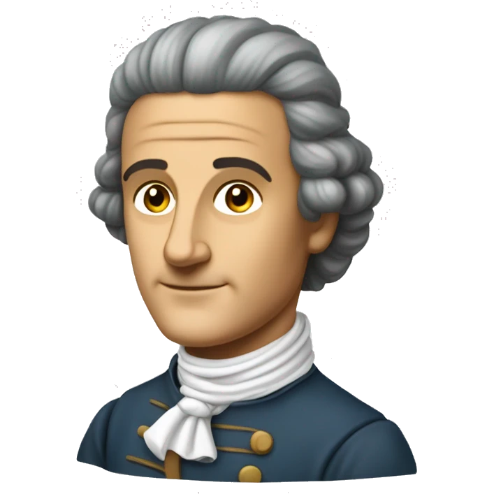 jean-jacques rousseau, young philosopher emoji