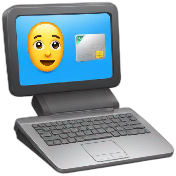 Pc avec carte sim emoji