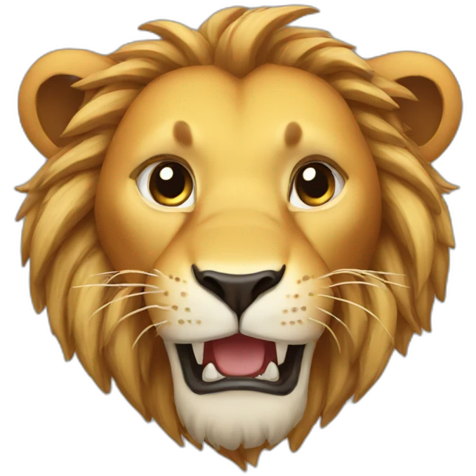 upside down lion emoji