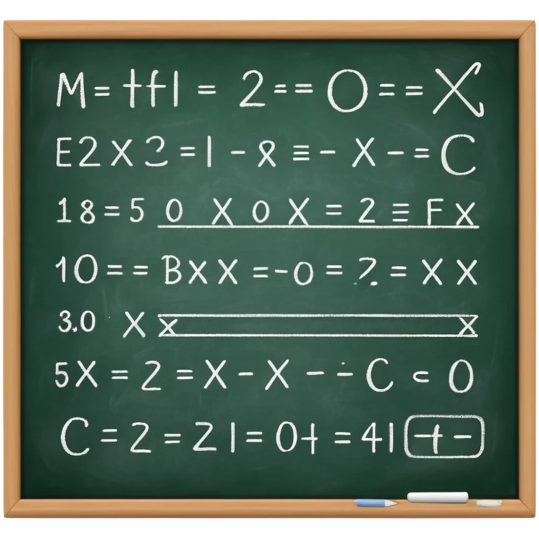 math formula on a chalkboard emoji