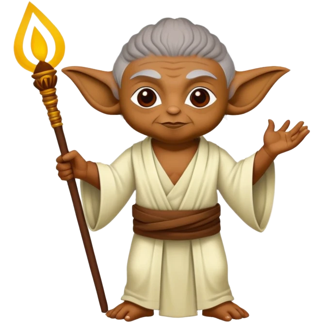 Yoda celebrating Tamil new year emoji