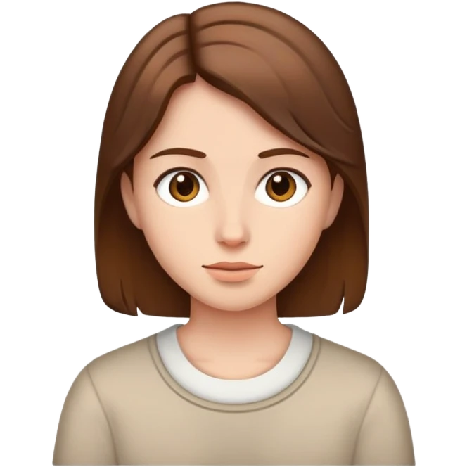 brown hair  emoji