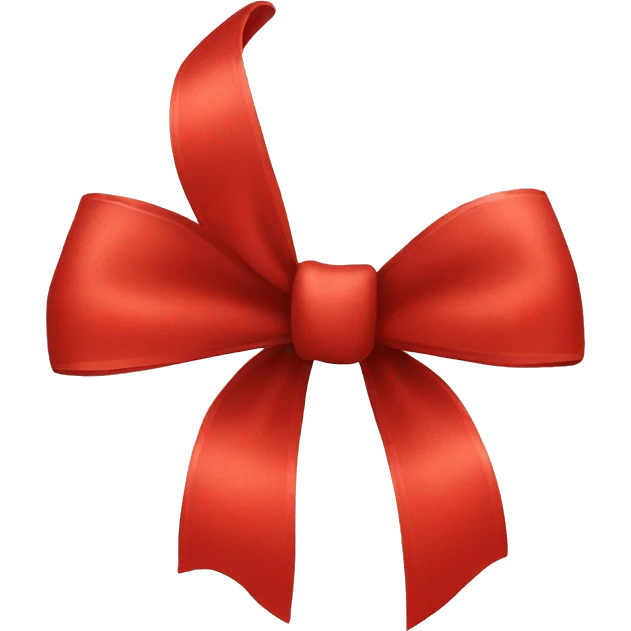 Red bow emoji