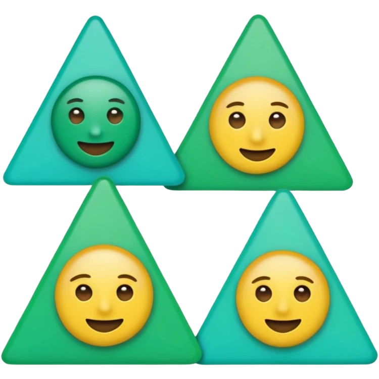 bandeirinhas de são joão, emoji style, green-aqua #00C7B4 tones, transparent background emoji