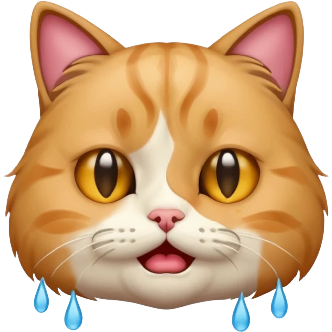 a cat crying emoji