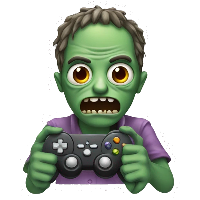 Zombie en forme de manette emoji