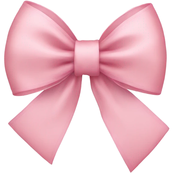 light pink ribbon bow emoji