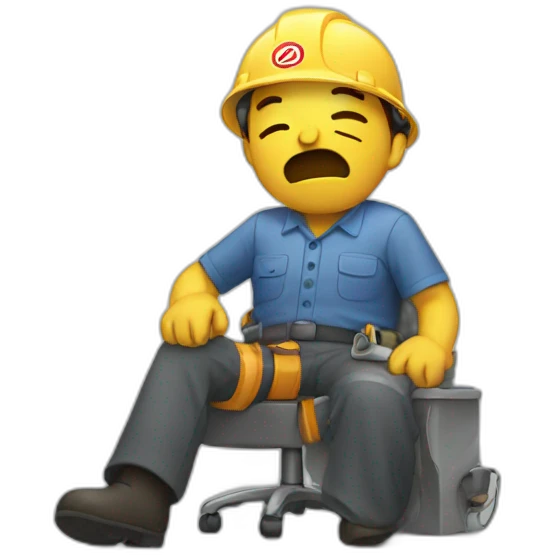tired worker emoji