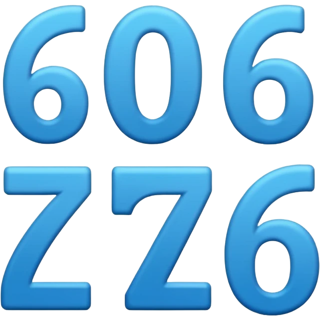 numbers saying 67 emoji