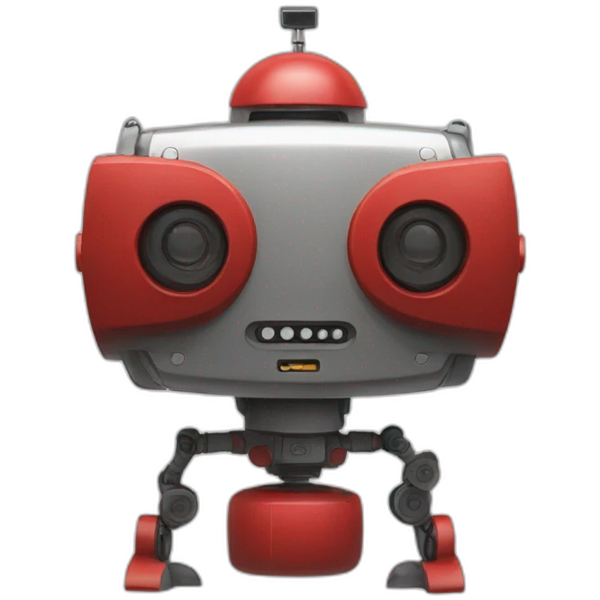 Warning Robot Red Clock emoji