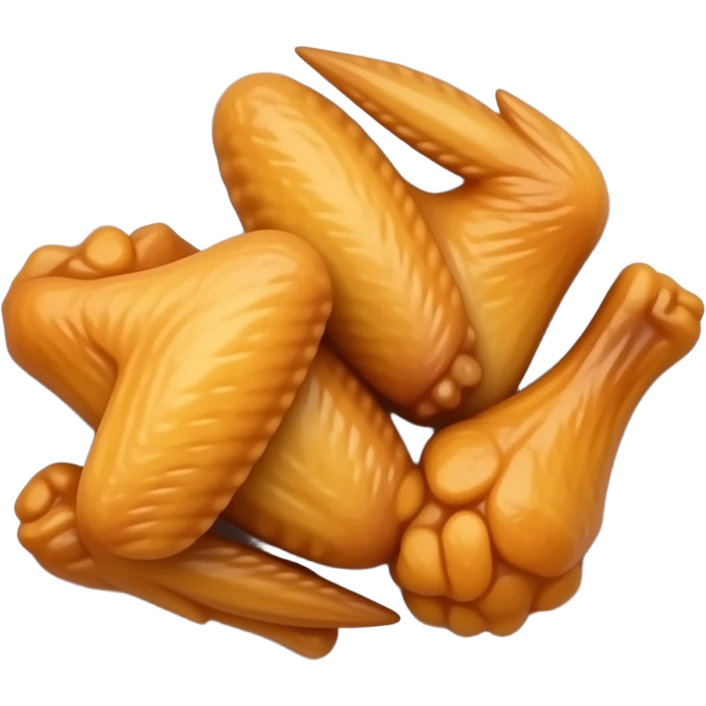 A plate of chicken wings emoji