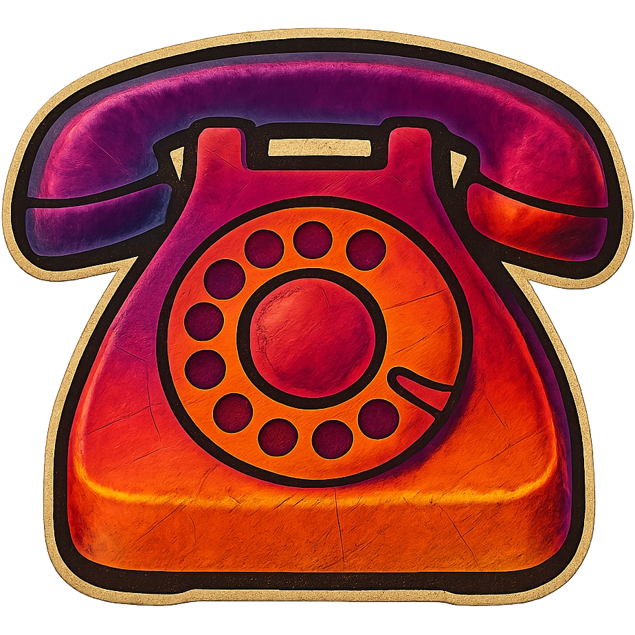 a rotary telephone emoji