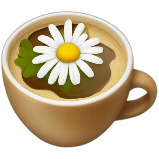 chamomile + coffee emoji