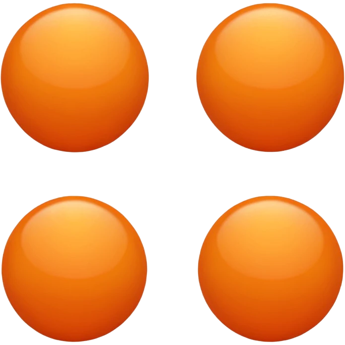 bright orange sphere emoji