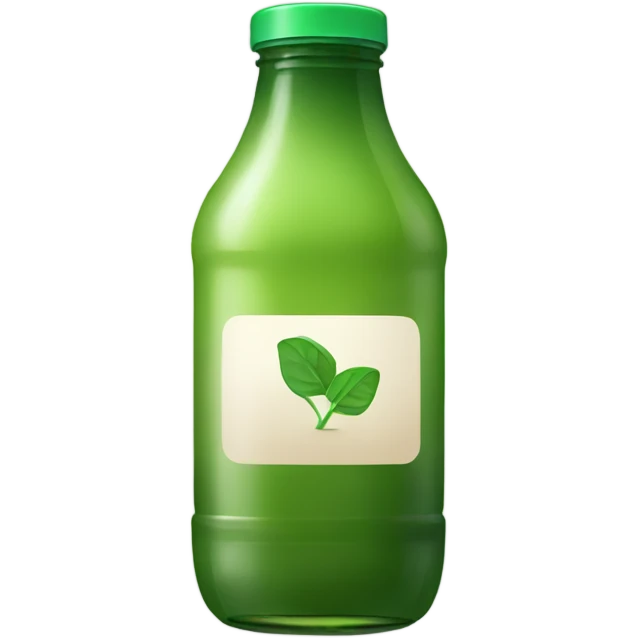 Bottled green juice emoji
