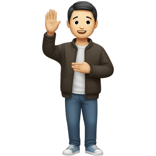 chinese man clapping emoji
