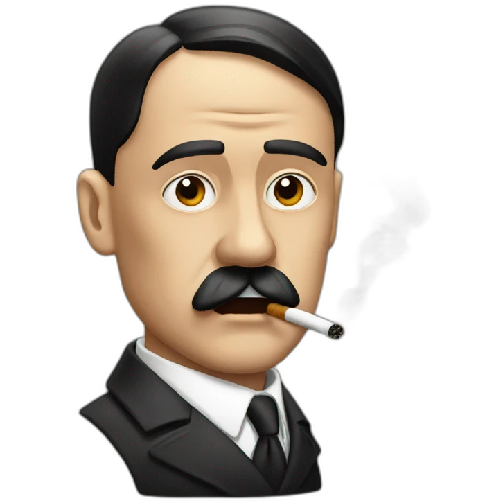 Hitler smoking emoji