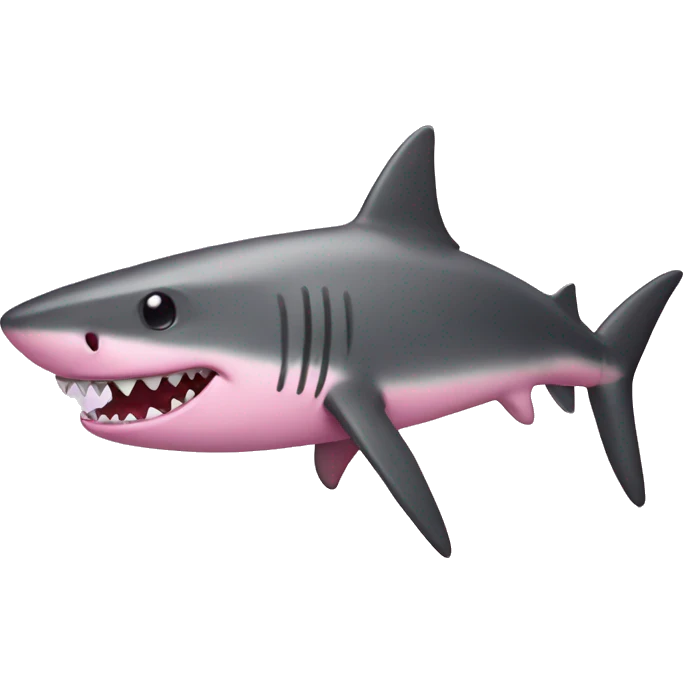 pink shark emoji