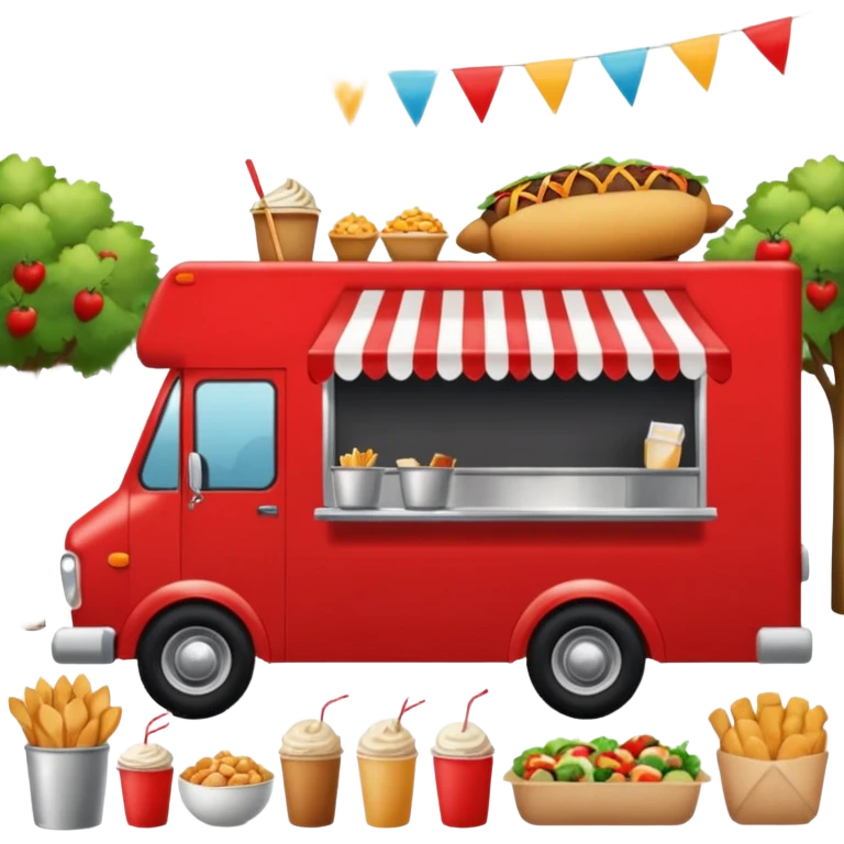 Festival Food Truck red emoji