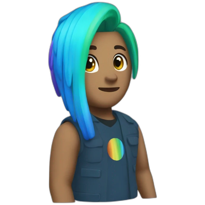 blue rainbow friends roblox emoji