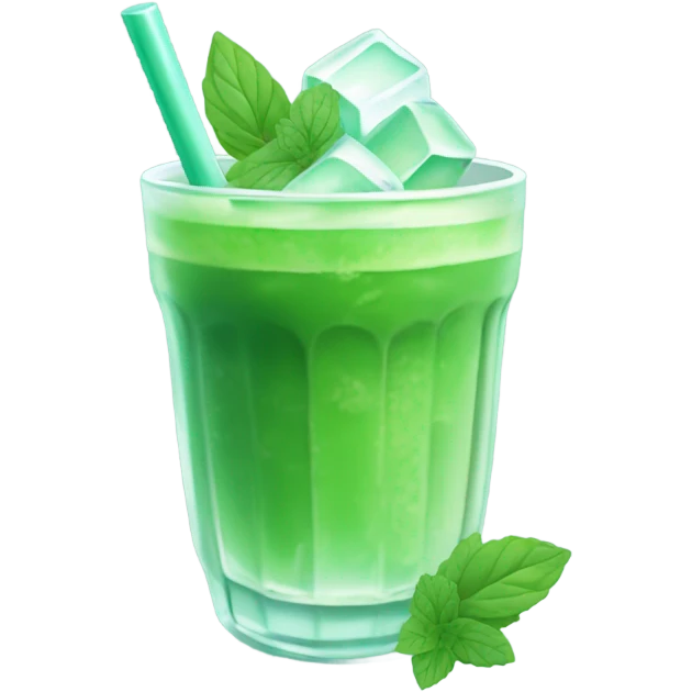 iced matcha  emoji