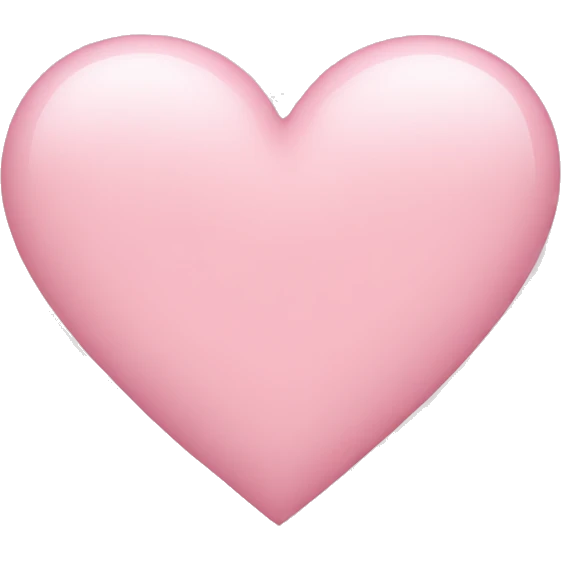 Light pink heart emoji
