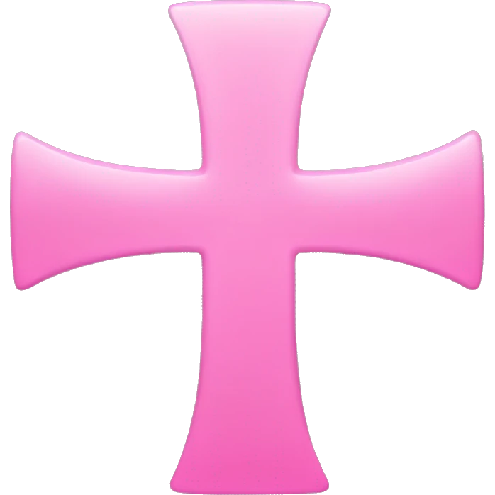 pink cross symbol emoji