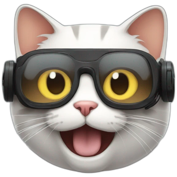 Cat jogando videogame emoji