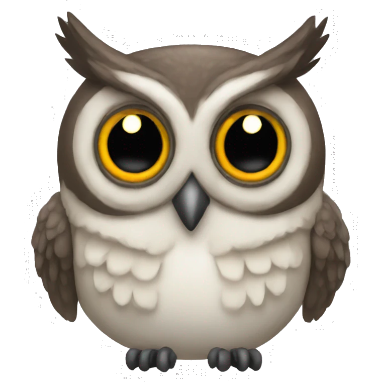 An owl that is also a bug emoji