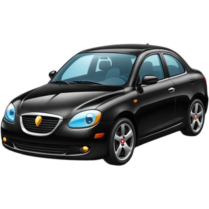 A black colour car emoji
