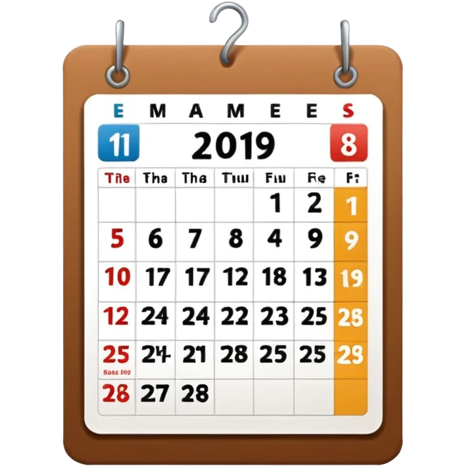 calendar emoji