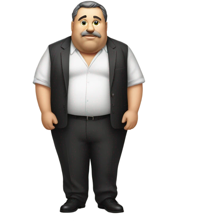 Rich fat man emoji