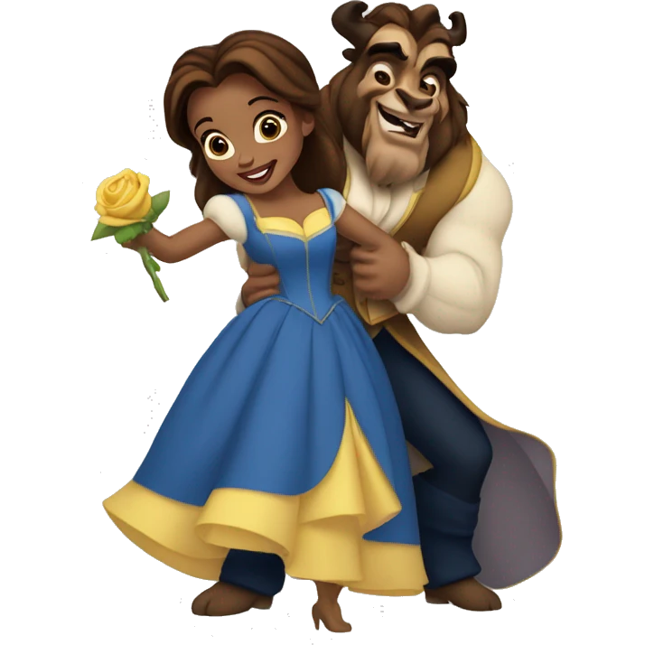 beauty and the beast belle emoji