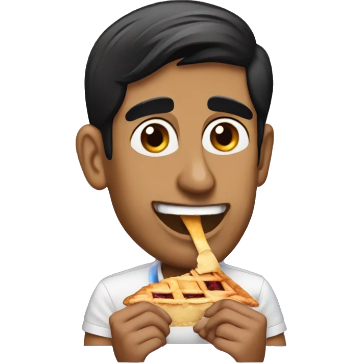 rishi sunak eating a pie emoji