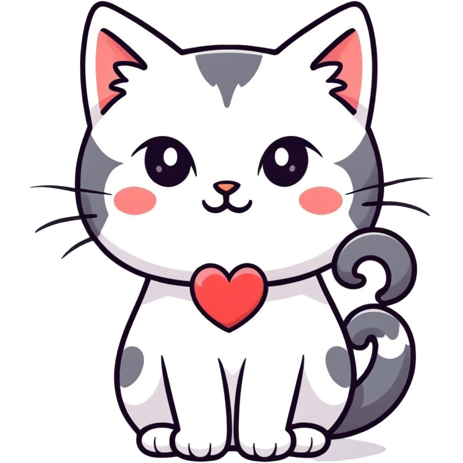CAT is in love  emoji