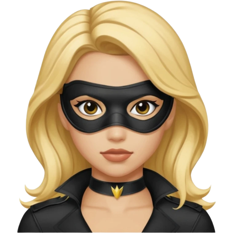 black canary with eye mask emoji