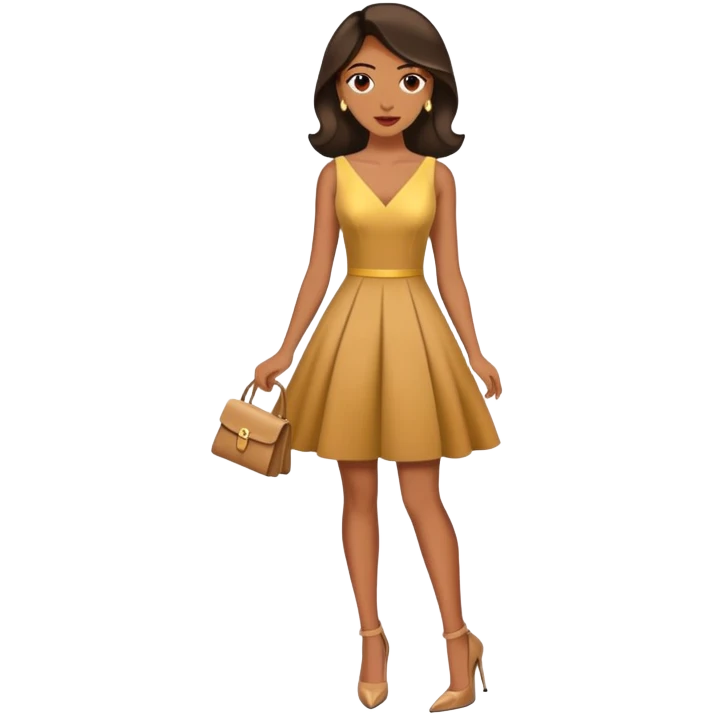 Man wearing a dress and high heels  emoji