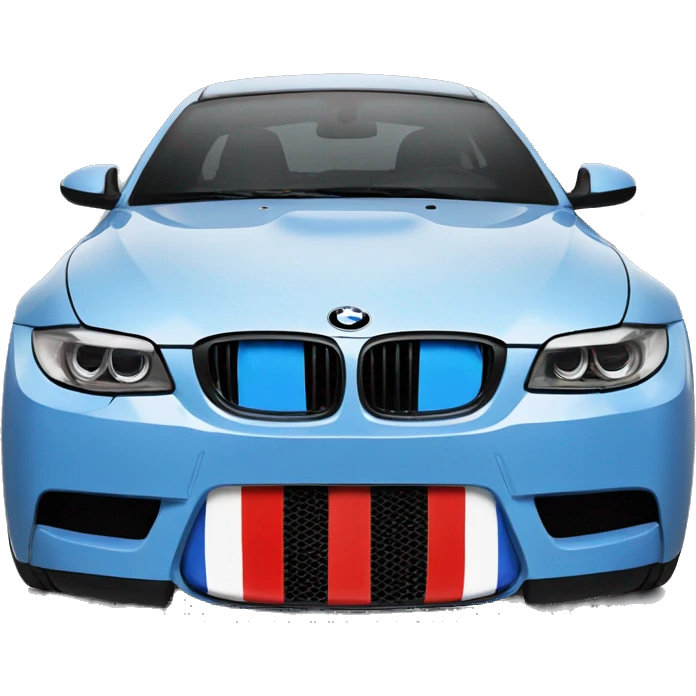 Bmw blue red white grill emoji