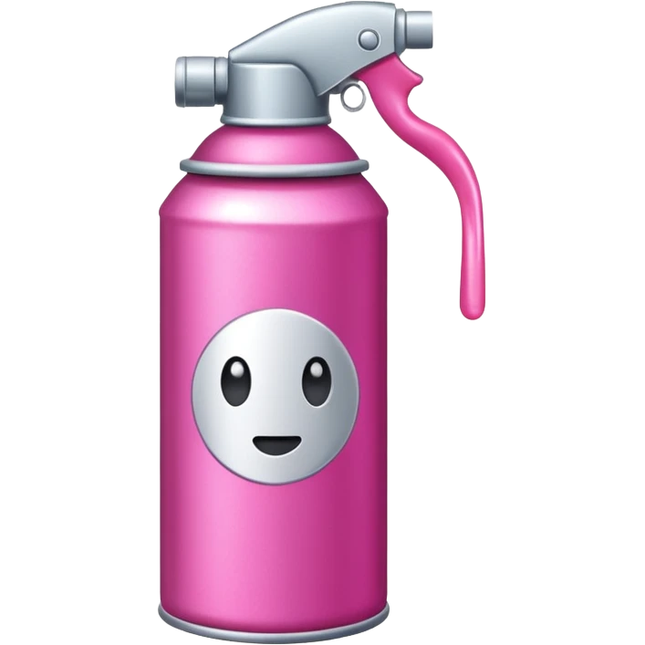 Сделай баллончик с розовой краской emoji
